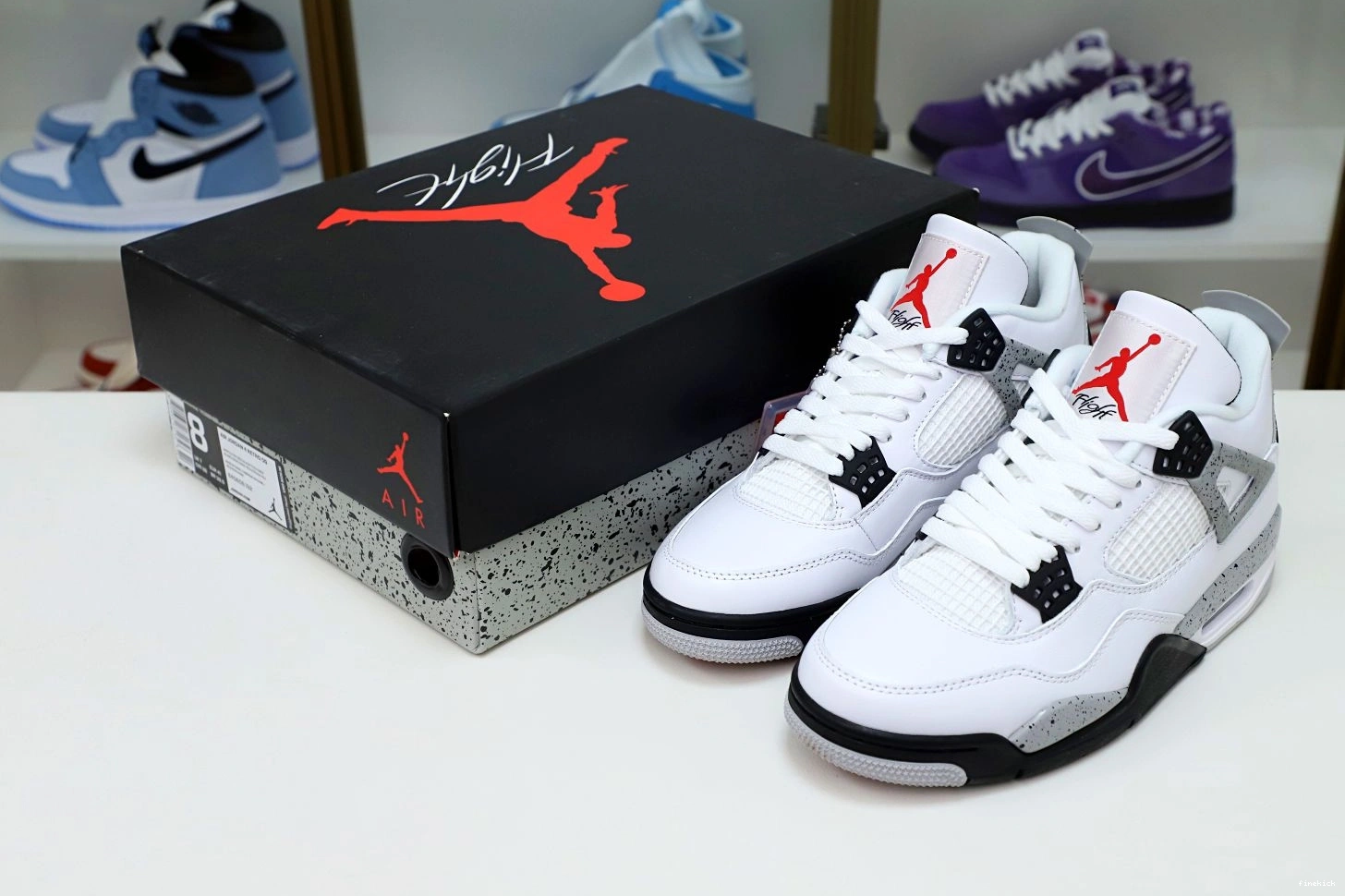 Air Cement Jordan Retro 4 White 0709